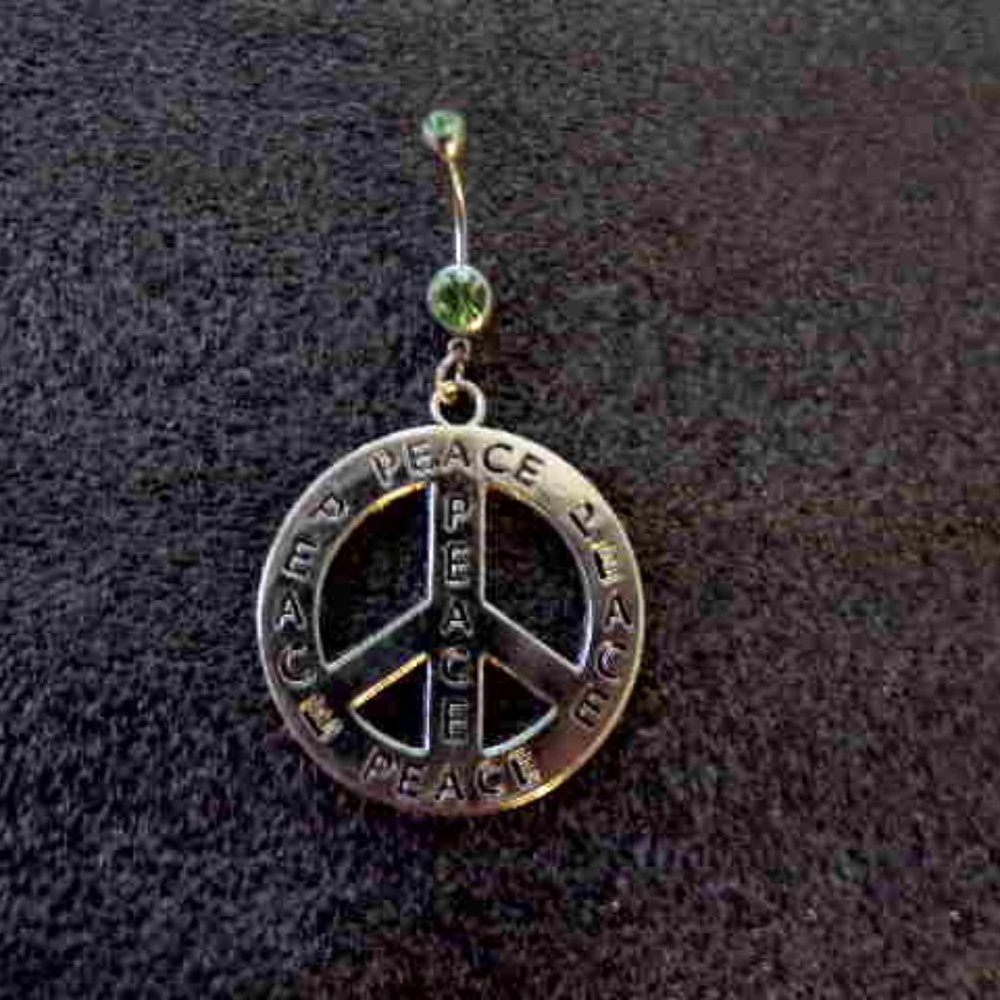Navel Piercing ~ Peace ~ Symbol